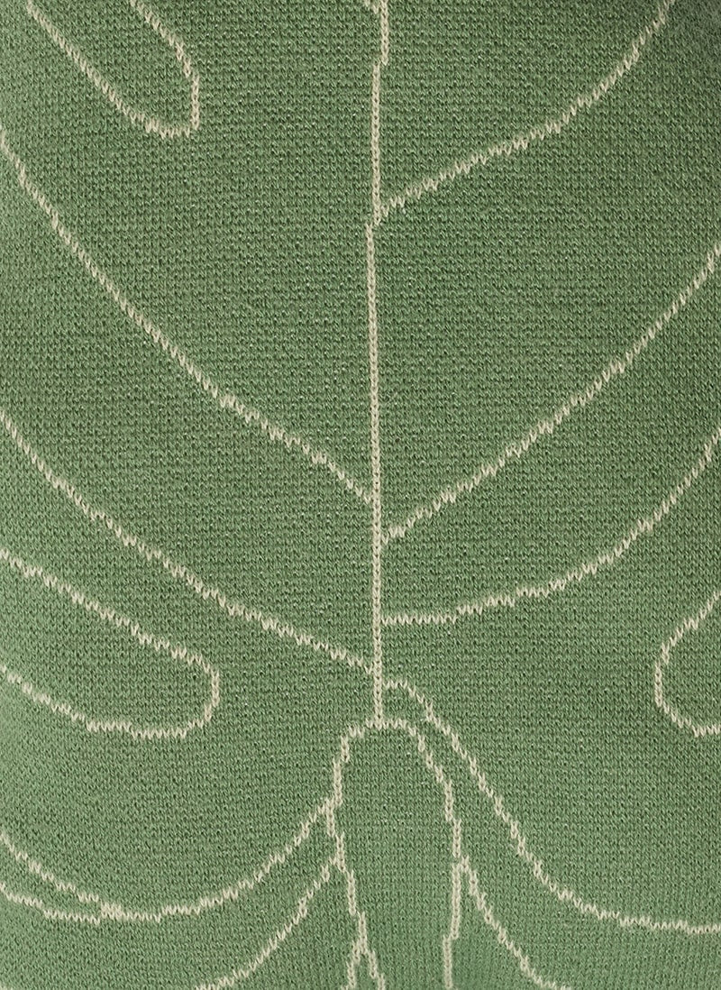 Knitted Cushion Baby Leaf - Plants