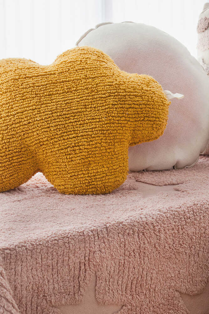 Cushion Cloud Mustard - Clouds