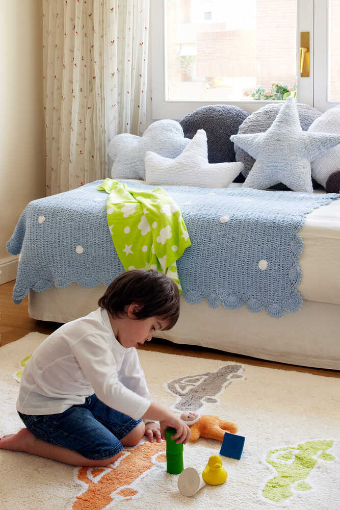 Cushion Star Blue - Stars