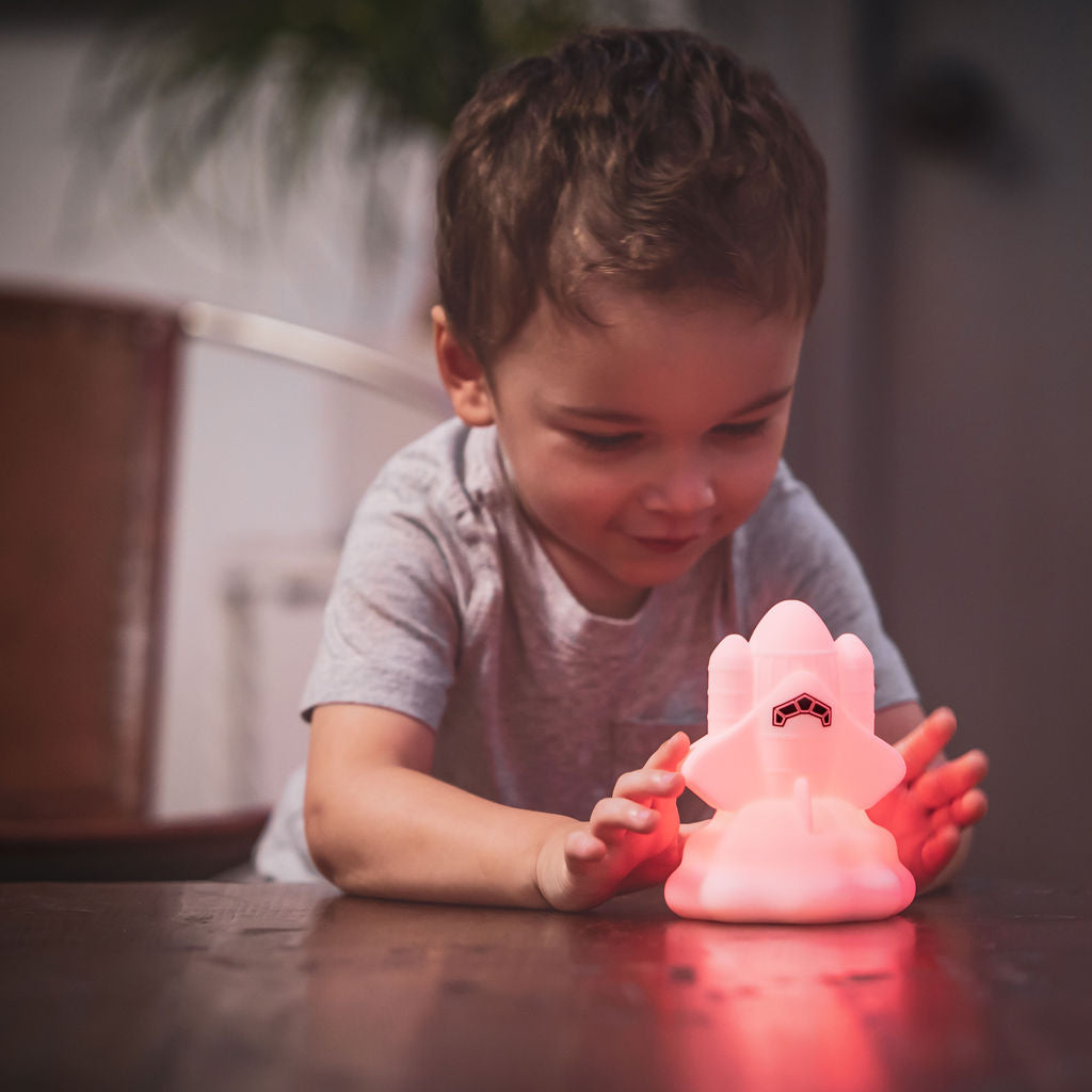LumiPets® Junior Space Rocket - Children's Nursery Touch Night Light