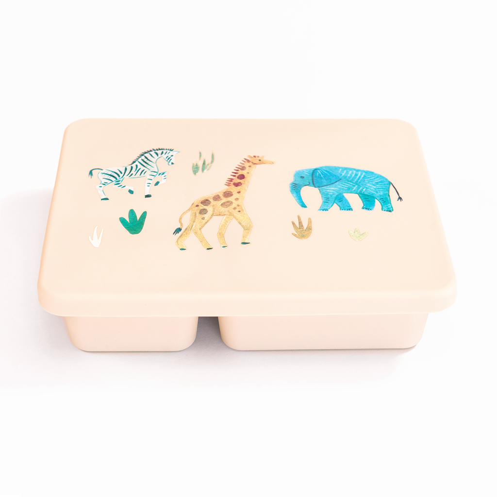 Silicone Bento Box Safari Warm Cream