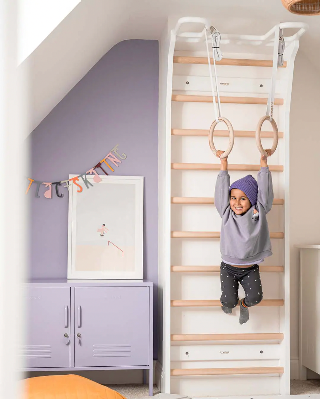 FitWood Aarni Wall Bars 7'2" Monkey Bars & Wall Bars