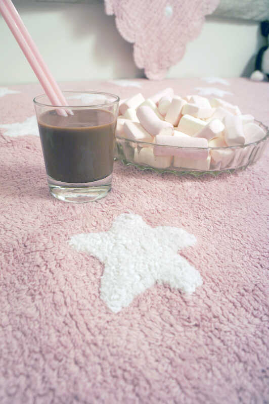 Washable Rug Stars Pink - STARS