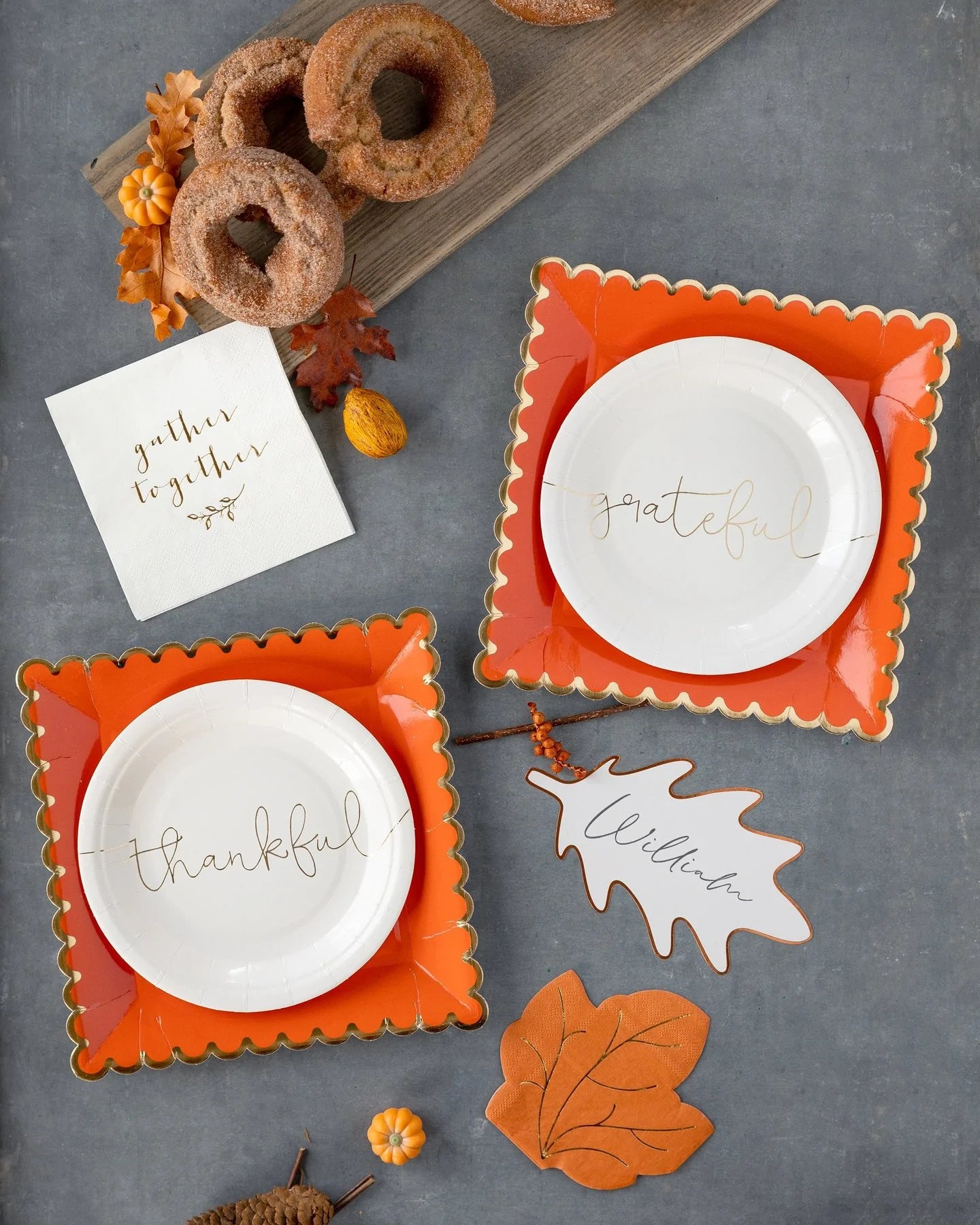 Thankful & Grateful Thanksgiving Plate