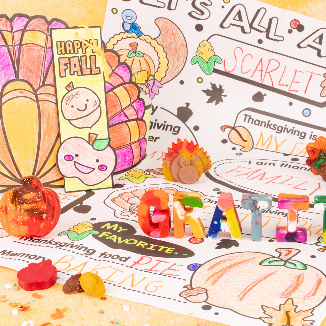 Creative Crayons Workshop Thanksgiving Coloring Kit by Creative Crayons Workshop