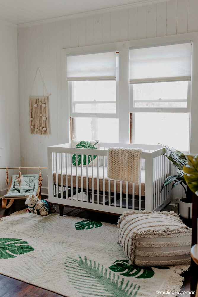 Washable Rug Tropical Green - Plants