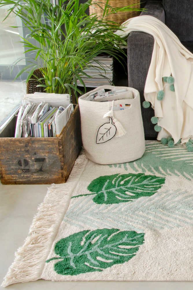 Washable Rug Tropical Green - Plants