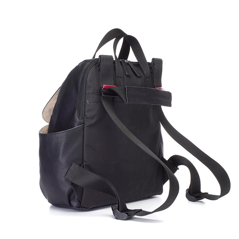 Robyn Vegan Leather Convertible Backpack Black