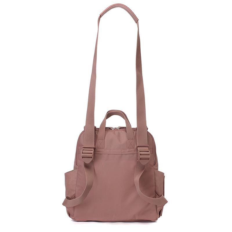 Robyn Vegan Leather Convertible Backpack Dusty Pink