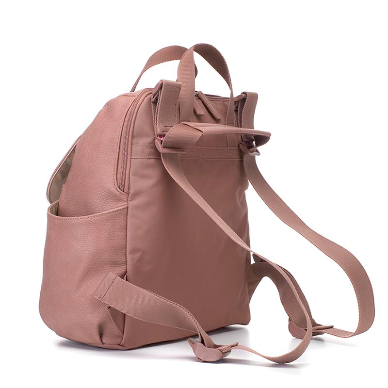 Robyn Vegan Leather Convertible Backpack Dusty Pink