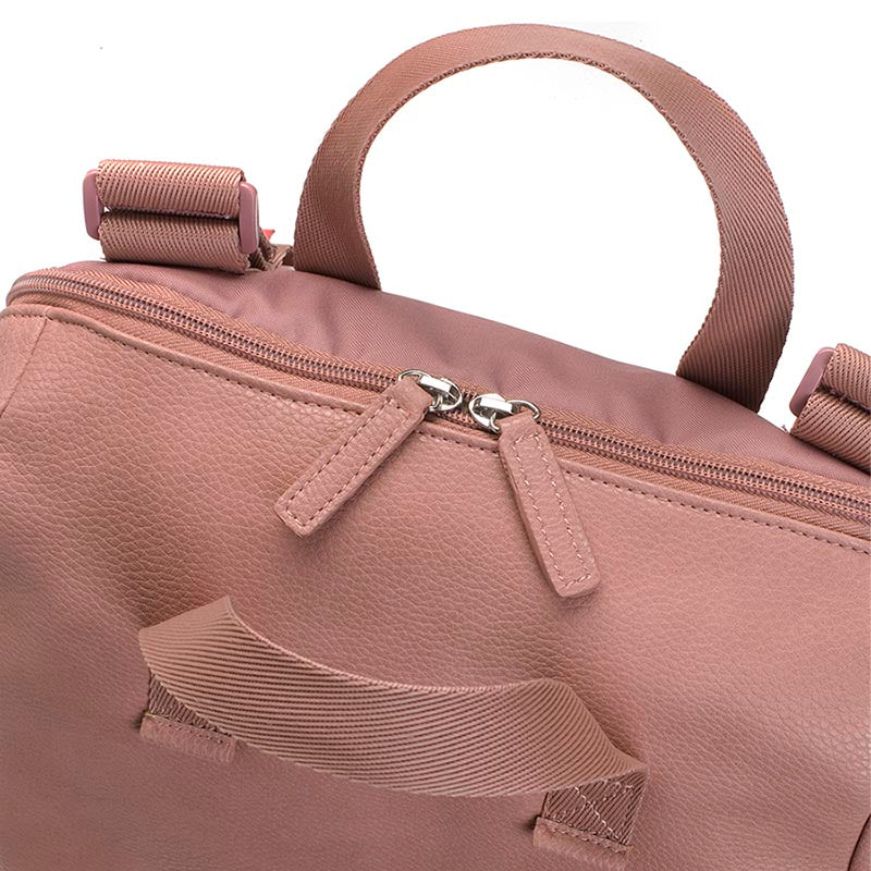 Robyn Vegan Leather Convertible Backpack Dusty Pink