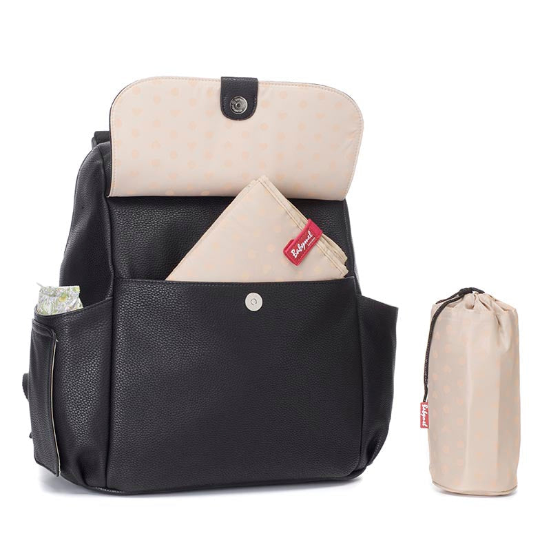 Robyn Vegan Leather Convertible Backpack Black