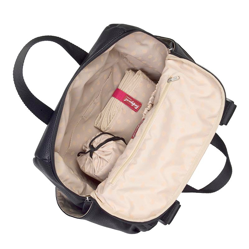 Robyn Vegan Leather Convertible Backpack Black