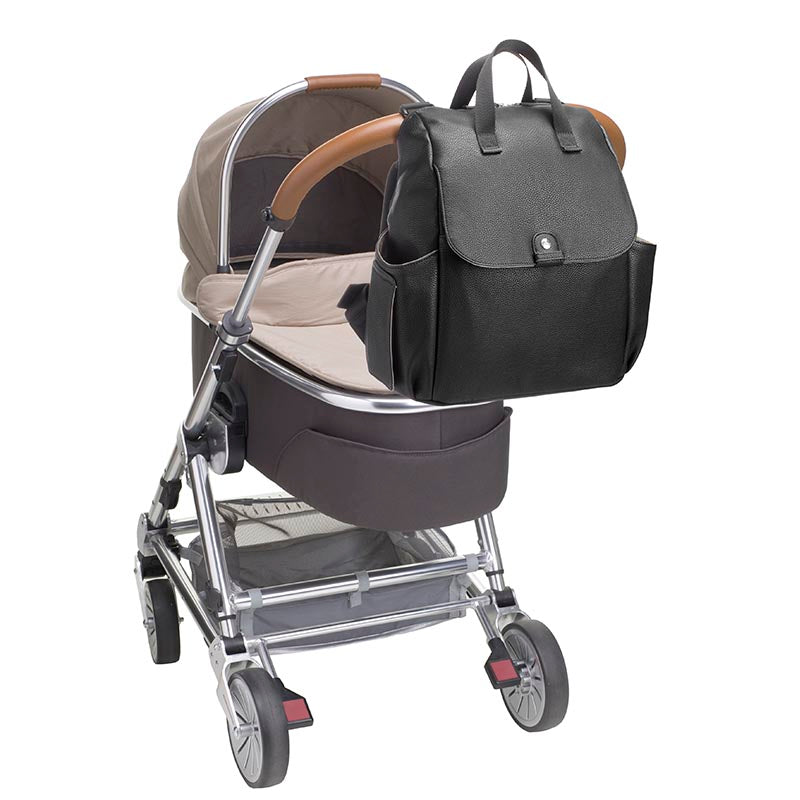 Robyn Vegan Leather Convertible Backpack Black