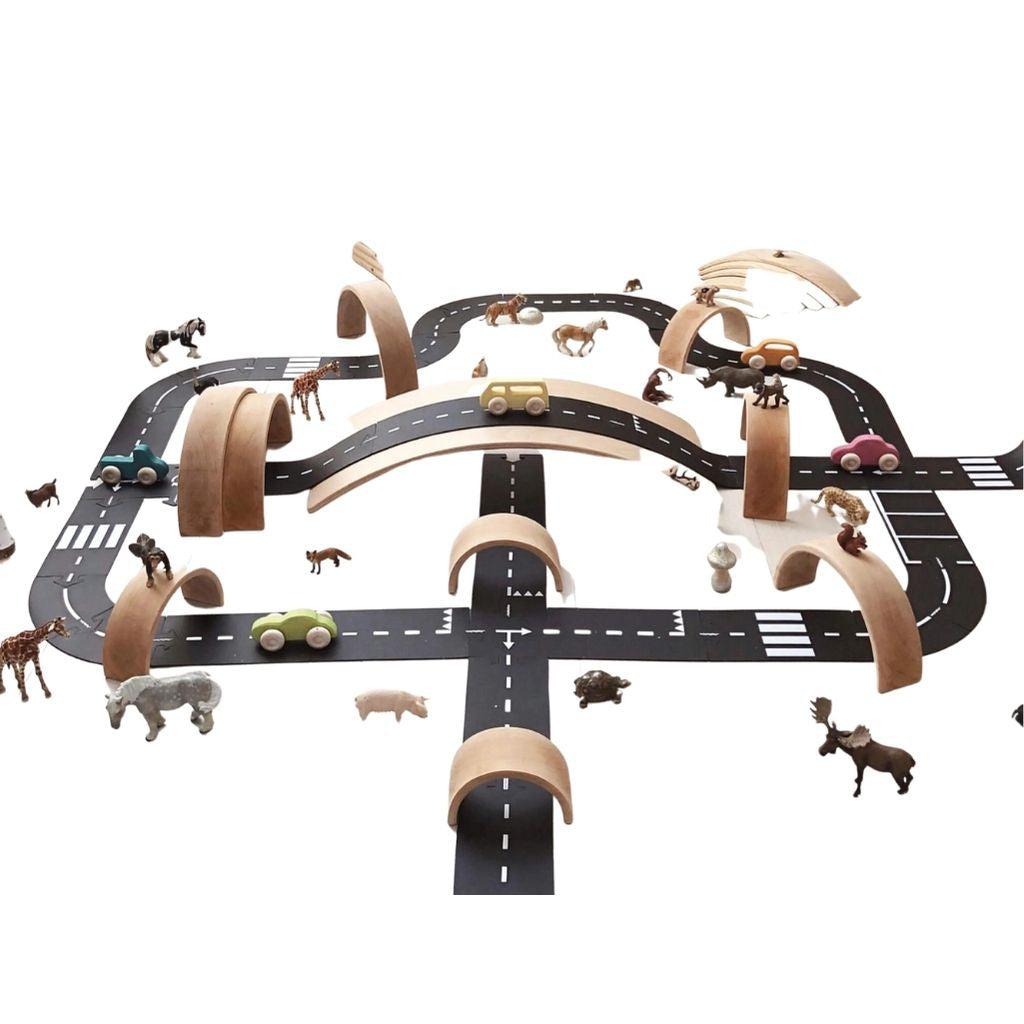 Waytoplay Toys King of the Road Race Track - 40 pcs Play Vehicles Tracks