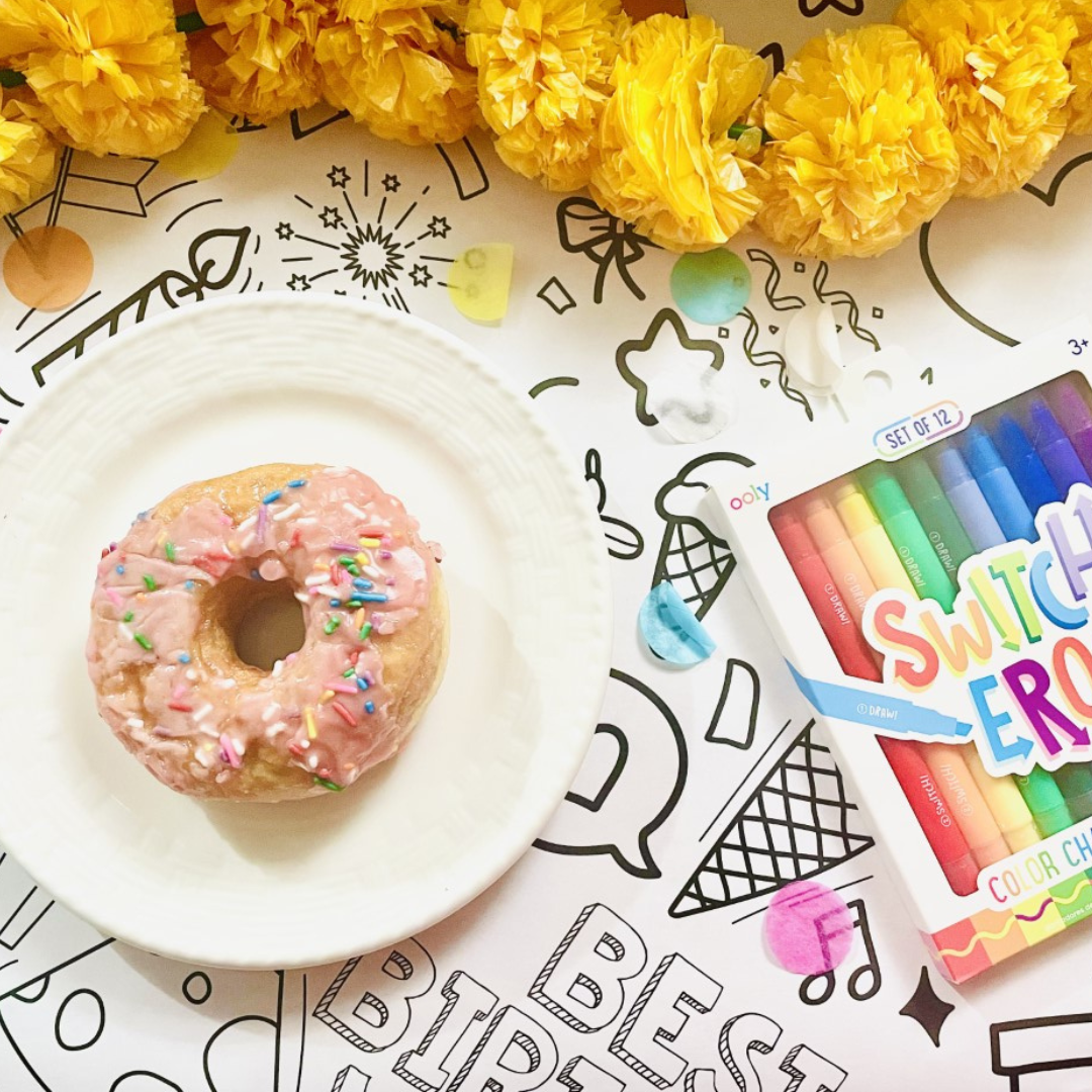 Creative Crayons Workshop Happy Birthday Table Runner by Creative Crayons Workshop