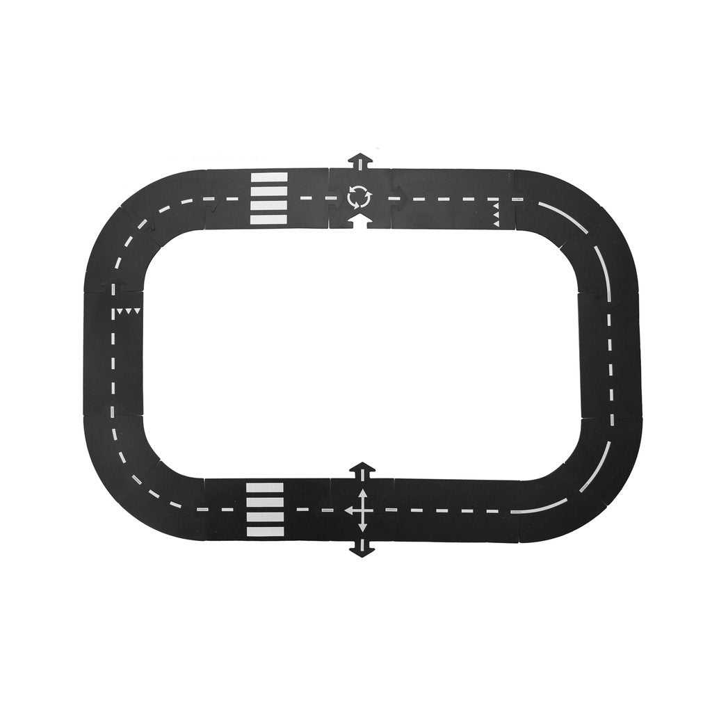 Waytoplay Toys Expressway Race Track - 16 pcs Play Vehicles Tracks