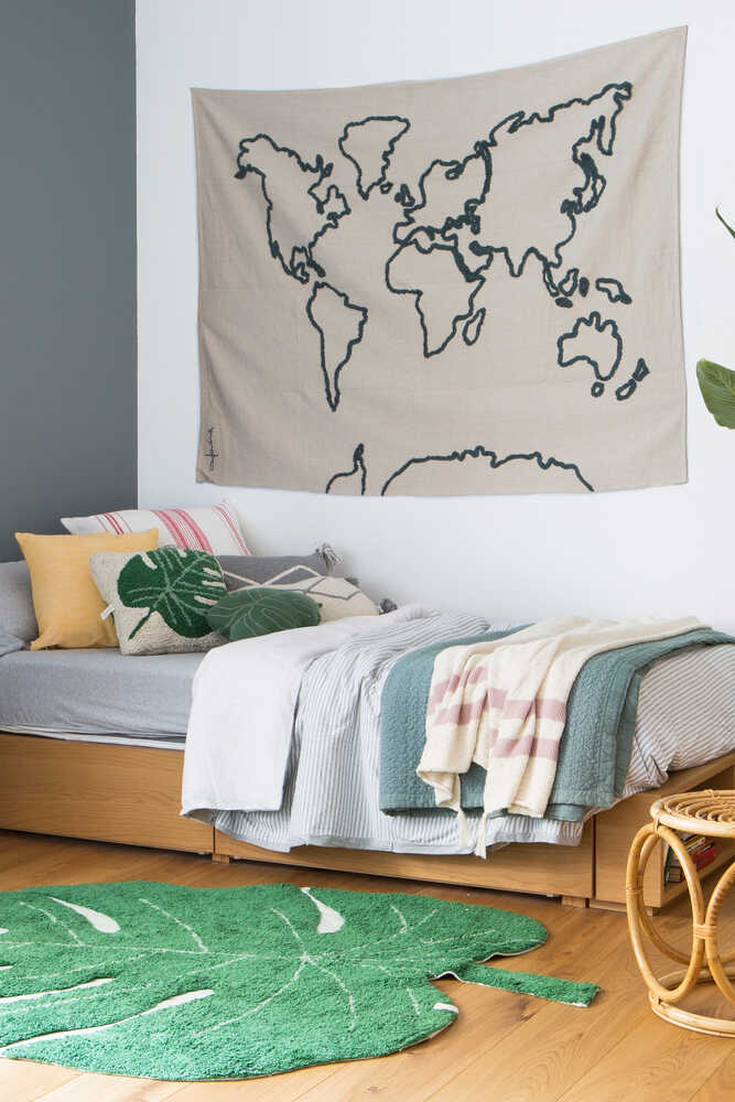 Wall Hanging Canvas Map