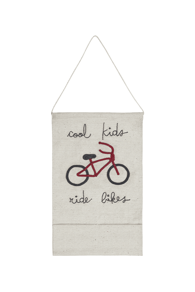 Wall Pocket Hanging Cool Kids Ride Bikes