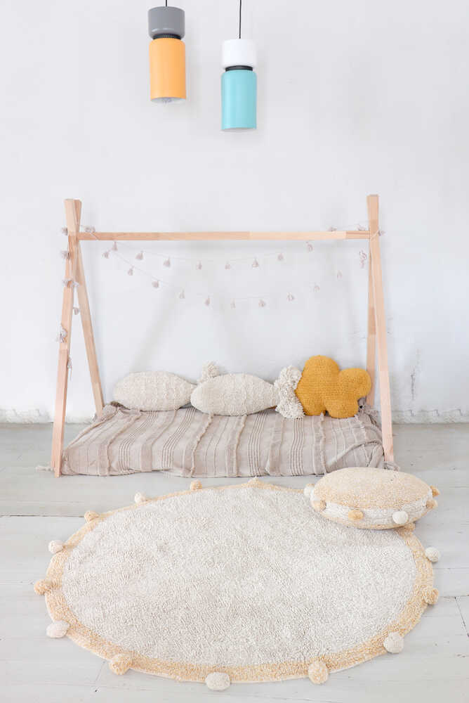 Washable Rug Bubbly Natural - Honey - Re Edition + Bubbly