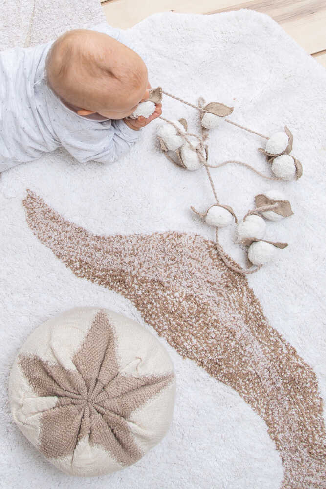 Washable Rug Cotton Flower - Tribute to Cotton