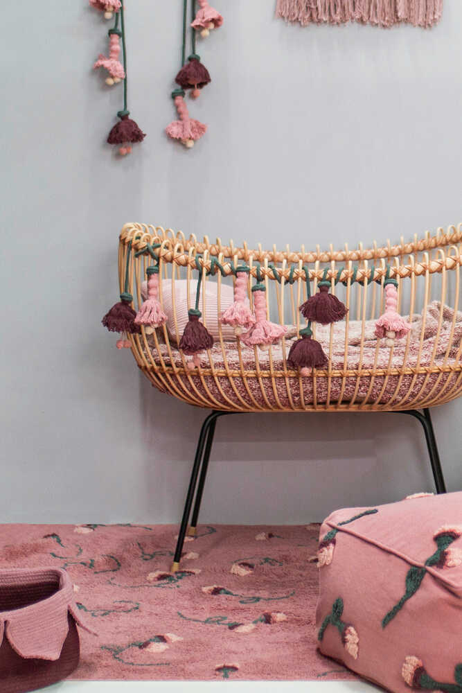 Washable Rug English Garden Ash Rose - English Gardens