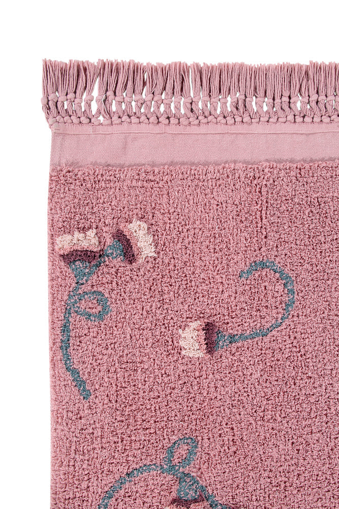 Washable Rug English Garden Ash Rose - English Gardens