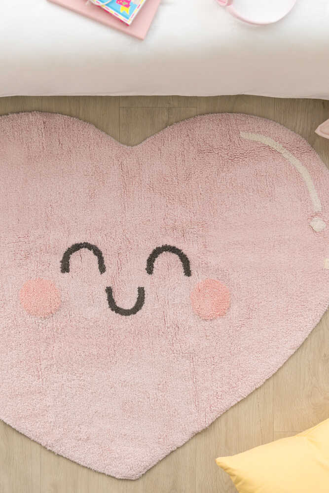 WASHABLE RUG HAPPY HEART - Mr Wonderful