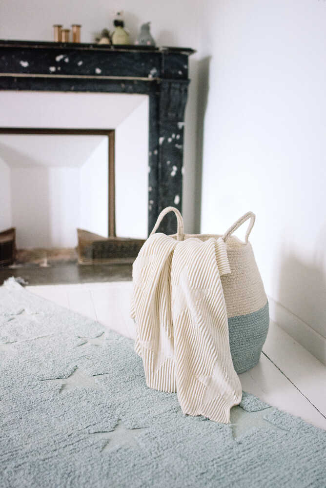 Washable Rug Hippy Stars Aqua Blue - Hippy Stars