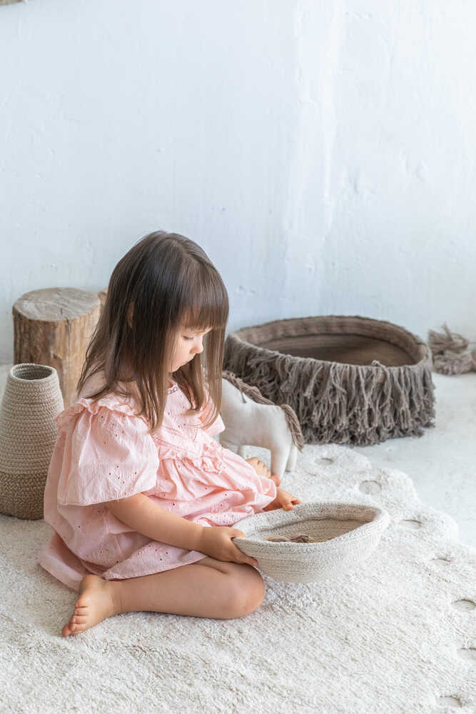 Washable Rug Pine Cone Ivory - Cotton Woods