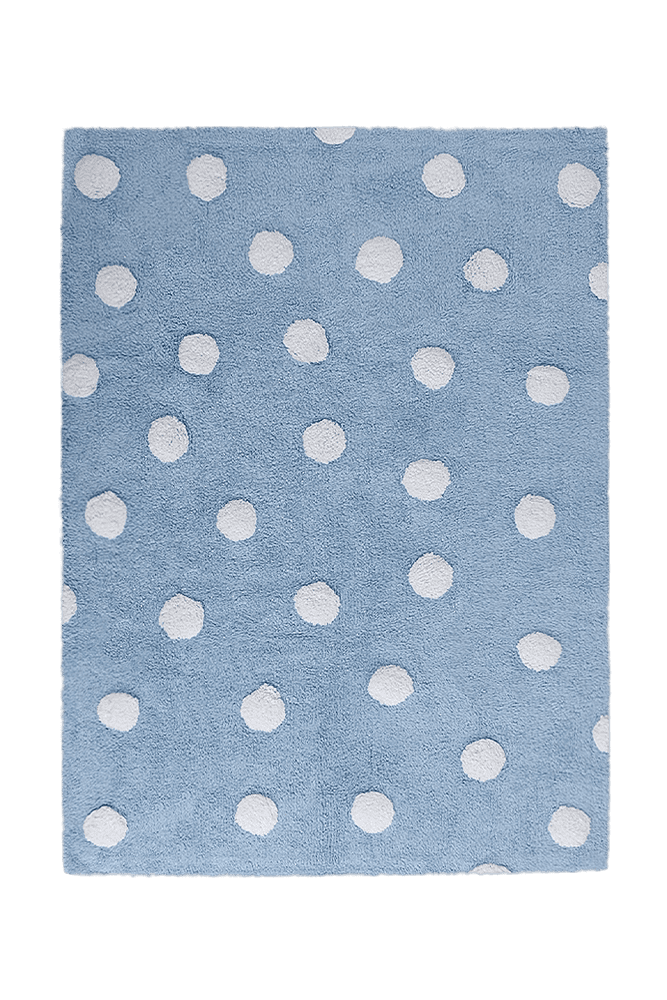 Washable Rug Polka Dots Blue - POLKA DOTS