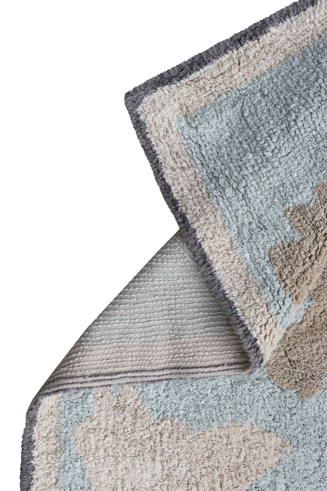 Washable Rug Vintage Map - Back-to-School