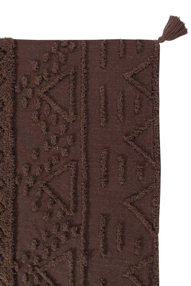 Washable Rug Tribu Soil Brown - Re Edition + Canvas