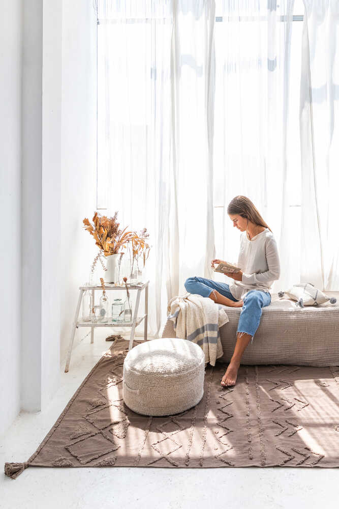 Washable Rug Tribu Soil Brown - Re Edition + Canvas