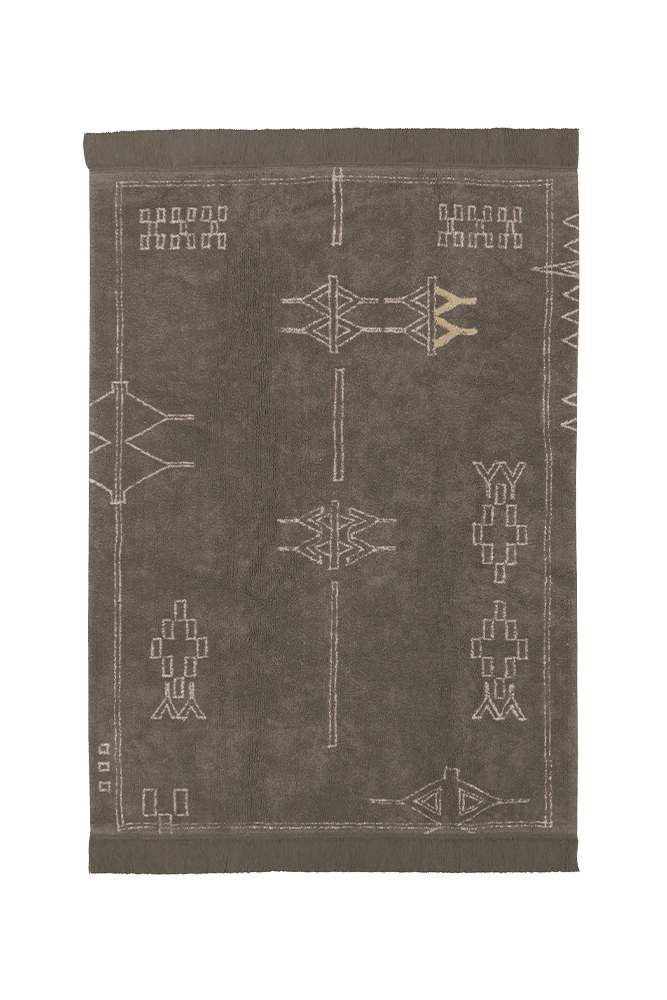 Washable Rug Kerman Brown