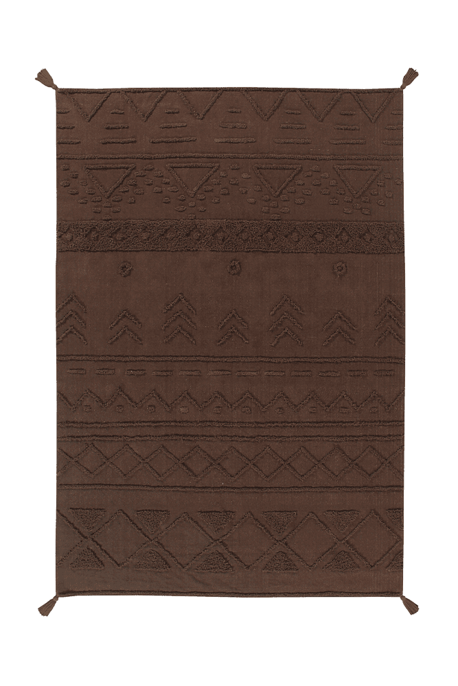 Washable Rug Tribu Soil Brown - Re Edition + Canvas