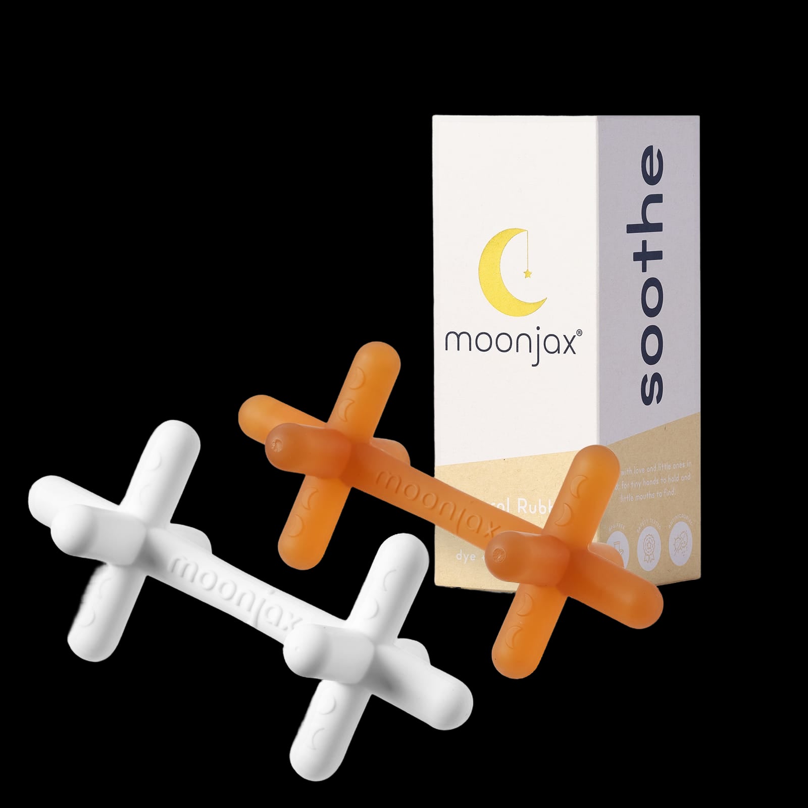 2-pack Mix & Match Patented Moonjax® Best Baby Teethers