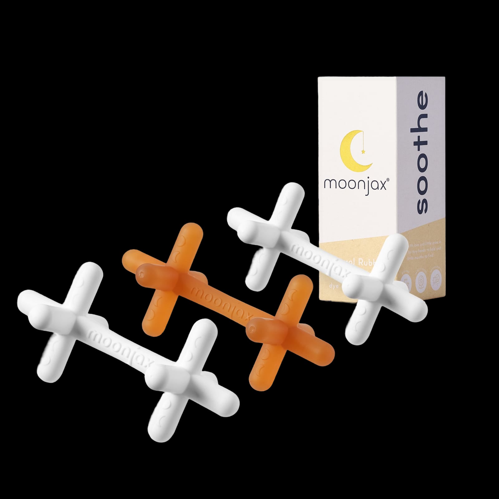 3-pack Mix & Match Patented Moonjax®best Baby Teether