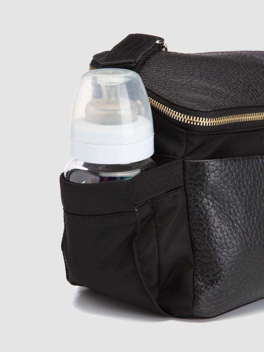 Storksak Alyssa Stroller Bag Black & Gold Stroller Bags