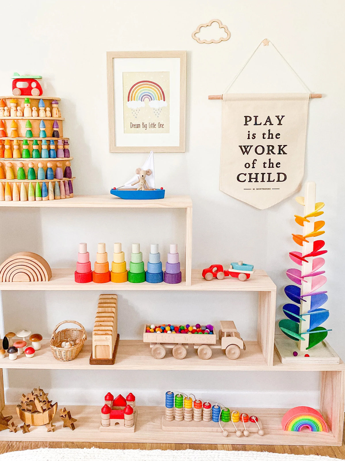 Magic Wood Wooden Musical Marble Tree Math Toy