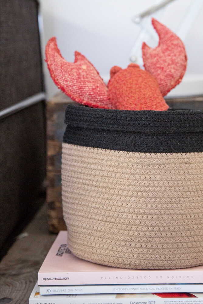 Basket Dual Black - Linen - My Little Ones