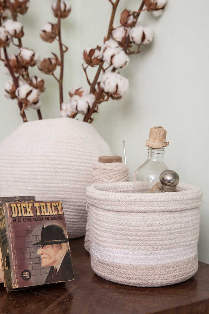 Basket Mini Tricolor Ivory - My Little Ones