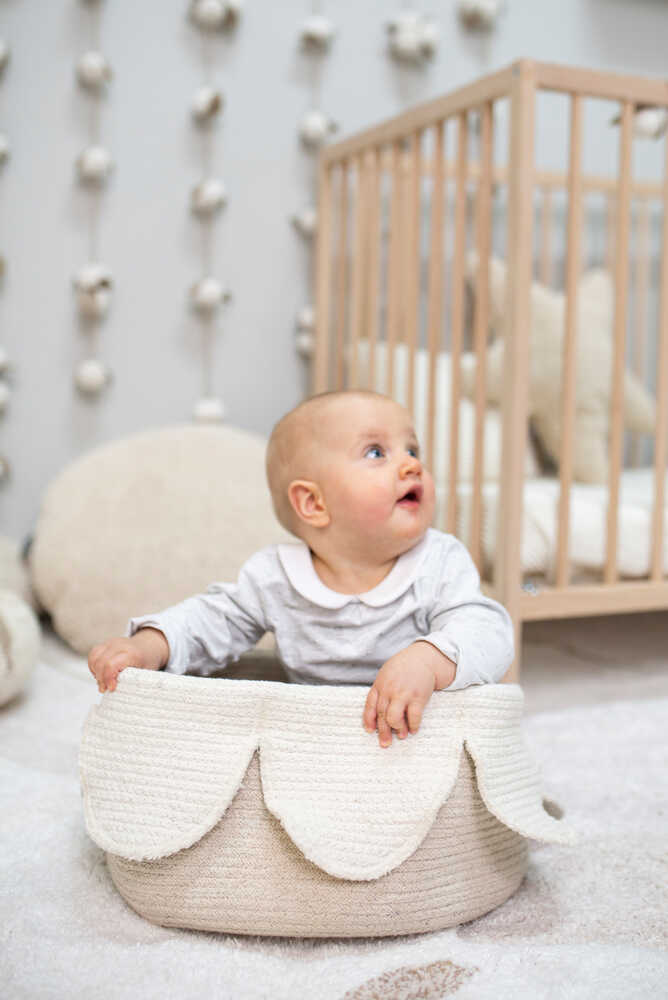 Basket Petals Ivory - Natural - English Gardens