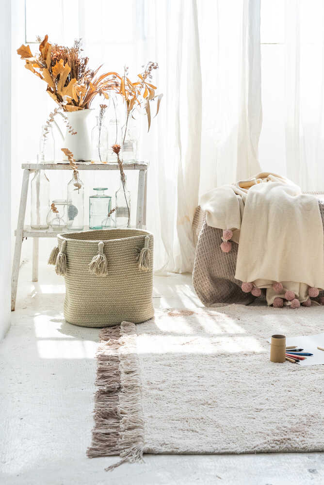 Basket Woody Olive - Cotton Woods