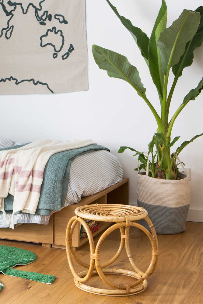 Basket Zoco Vintage Blue - Natural - Morocco