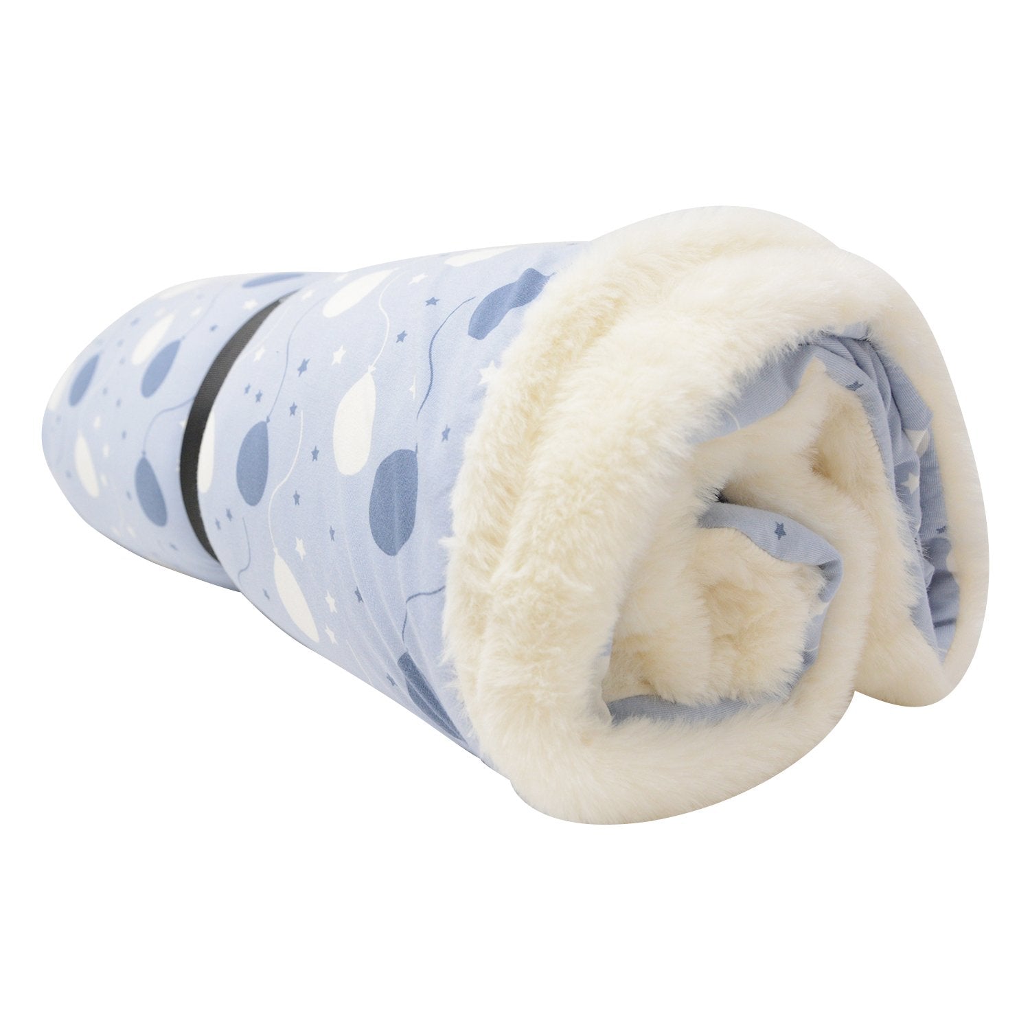 Big Kid Fur Blanket - 60 X 40 - Blue Balloons