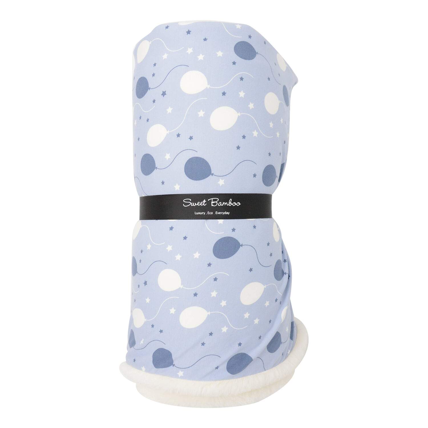 Big Kid Fur Blanket - 60 X 40 - Blue Balloons