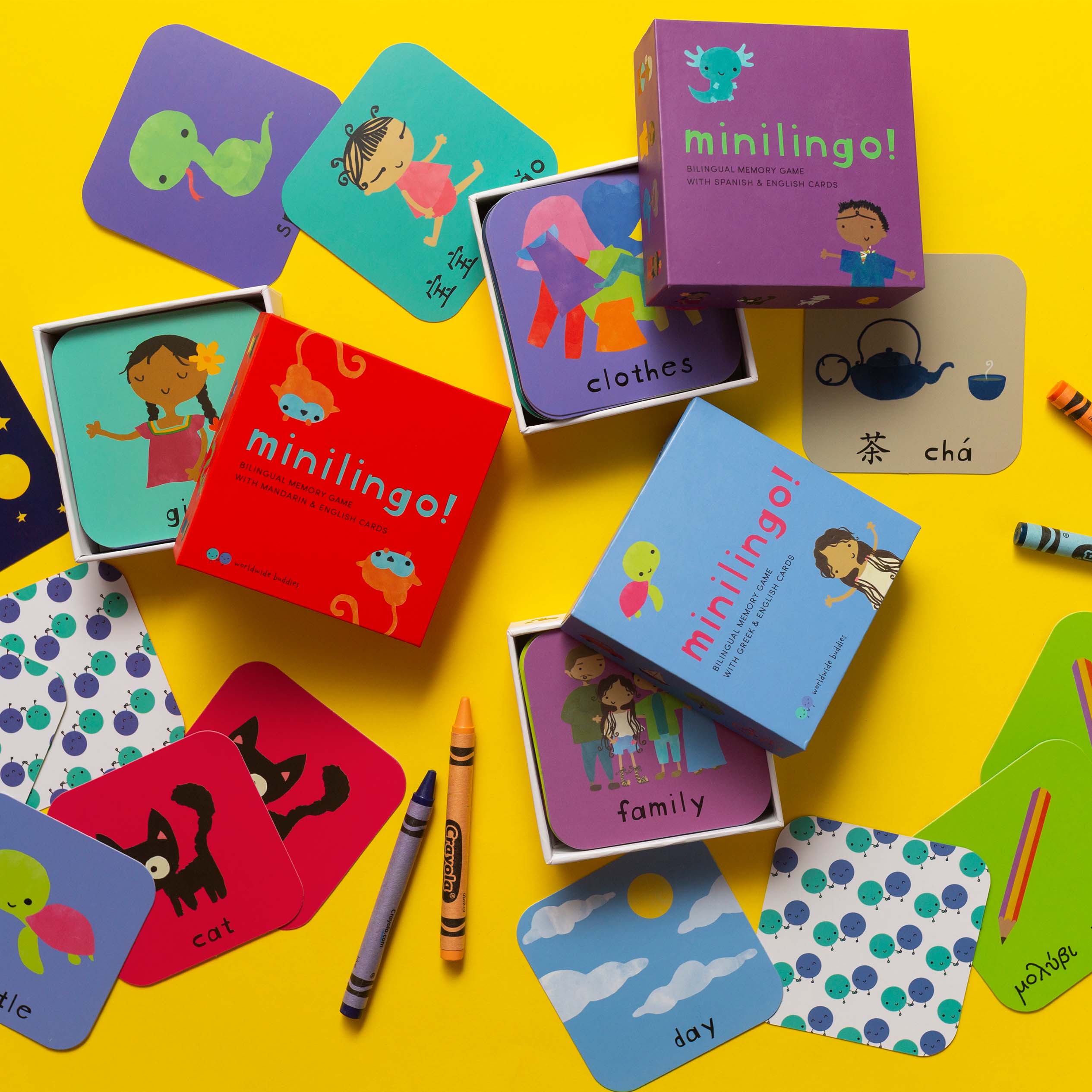 Worldwide Buddies Minilingo, English/Mandarin Flashcards Flashcards