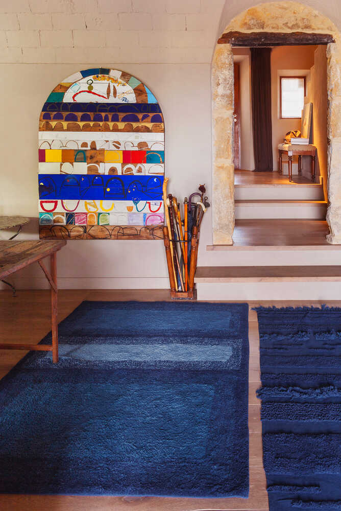 Washable Rug Water Alaska Blue