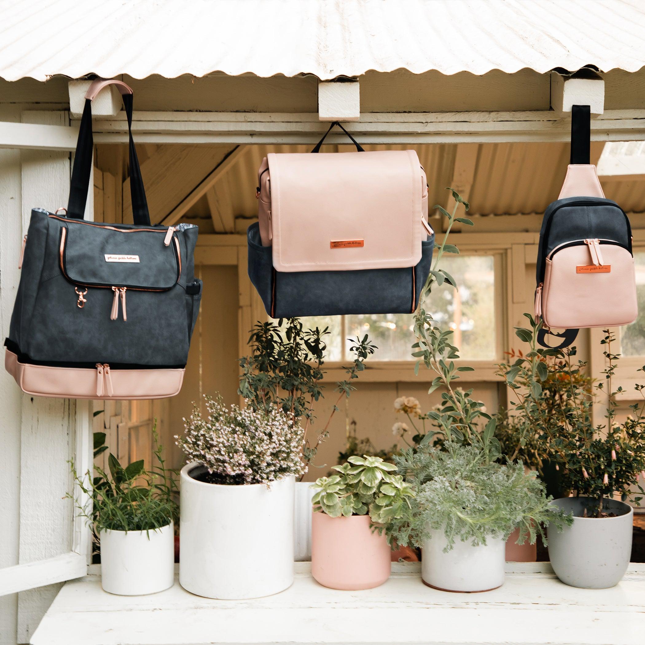 Petunia Pickle Bottom Criss-Cross Sling in Indigo Blush Handbag